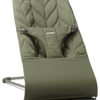 BabyBjörn Ležaljka za bebe Bliss - Petal quilt, Dark Green, Woven