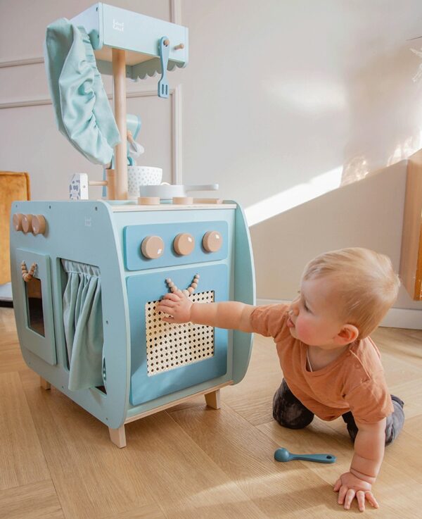 Label Label Drvena dječija kuhinja Bistro – Green - Image 5