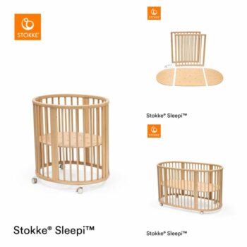 Stokke Sleepi Krevetić Mini V3 - Natural + Ekstenzija za Krevet - Bed Extension V3 - Natural