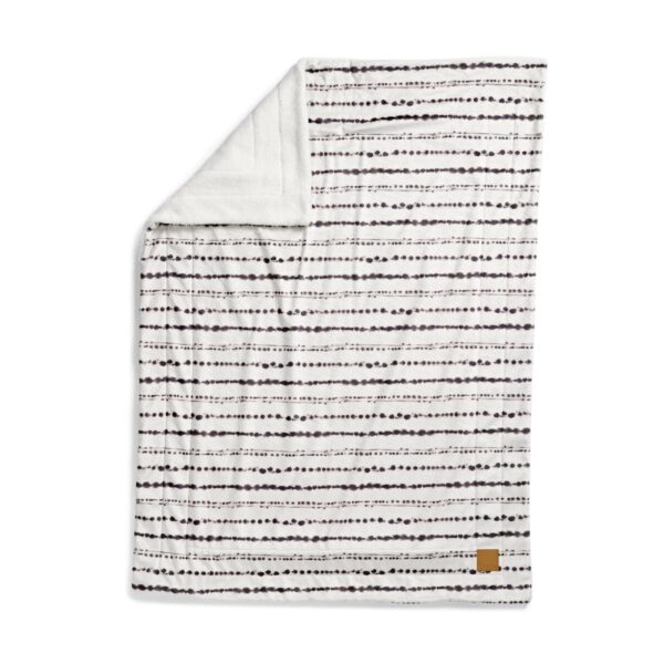 30320143496NA-Pearl-Velvet-Blanket-Tidemark-Dots-Front-AW22-PP Elodie Baršunasta dekica - Tidemark Drops - Image 3