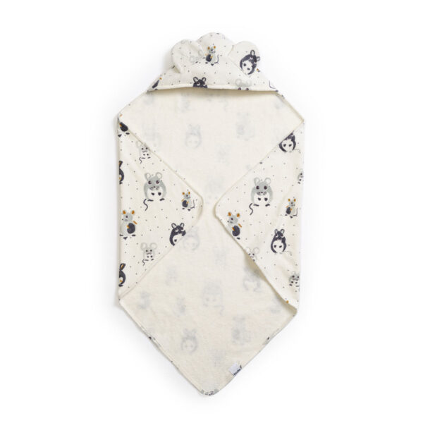 70660139587NA-Hooded-Towel-Forest-Mouse-SS22-PP Elodie Peškir s kapuljačom - Forest Mouse - Image 1