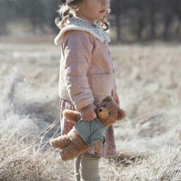 AW22-Winter-on-the-Prairie-Collar-Autumn-Rose-Snuggle-Billy-LP Elodie Plišana igračka - Billy the Bear - Image 4