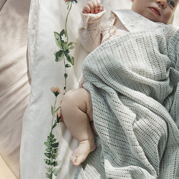 Elodie Tanka pletena dekica - Mineral Green - Image 2