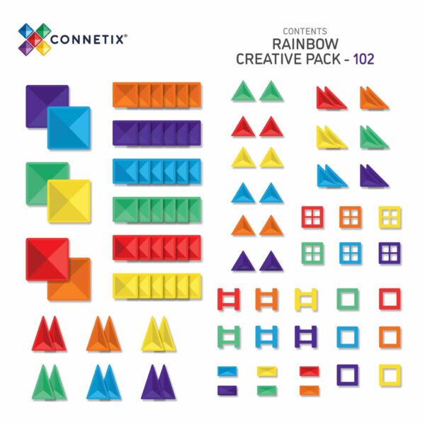 Connetix Tiles - Rainbow Creative set (102 kom) - Image 2