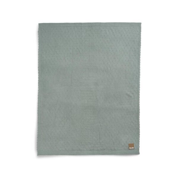 30326004193NA-Pointelle-Blanket-Pebble-Green-Detail-SS23-PP Elodie Pointelle mekana dekica – Pebble Green - Image 2
