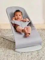 BabyBjörn Ležaljka za bebe Bliss - Petal quilt, Grey, Woven - Image 2