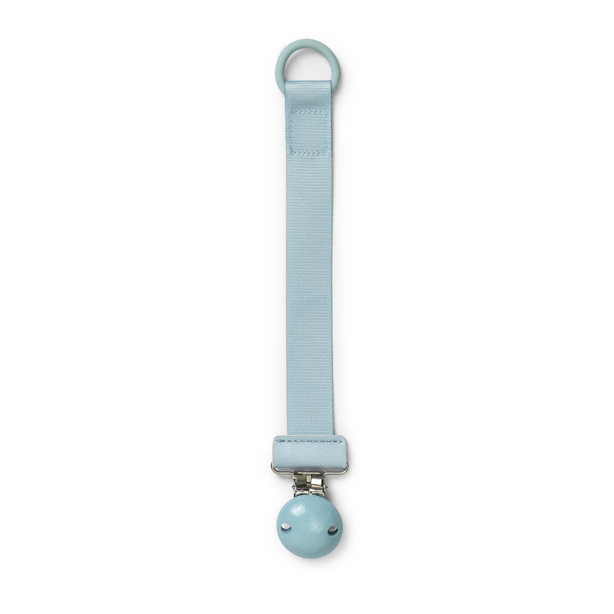 Pacifier-Clip-Wood-Aqua-Turquoise-elodie-details-30155109179NA Elodie Details vezica za cuclu/dudu - Aqua Turquoise - Image 1