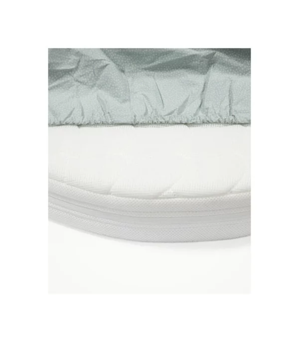 Stokke Sleepi™ Mini Prekrivač (čaršaf) - Mini Fitted Sheet Dots Sage V3 - Image 4