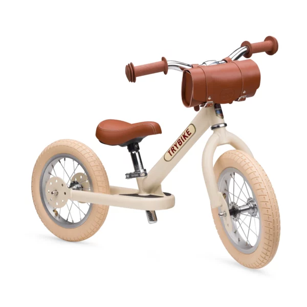 TBS2-vintage-cream-matt-Handlebar-bag-3 Trybike Balans bicikl 2u1 - Steel Vintage Cream Matt - Image 3