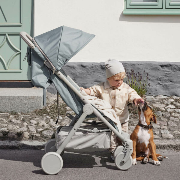 Elodie Mondo dječija kolica – Pebble Green + Elodie Mondo košara za novorođenče – Moonshell - Image 3