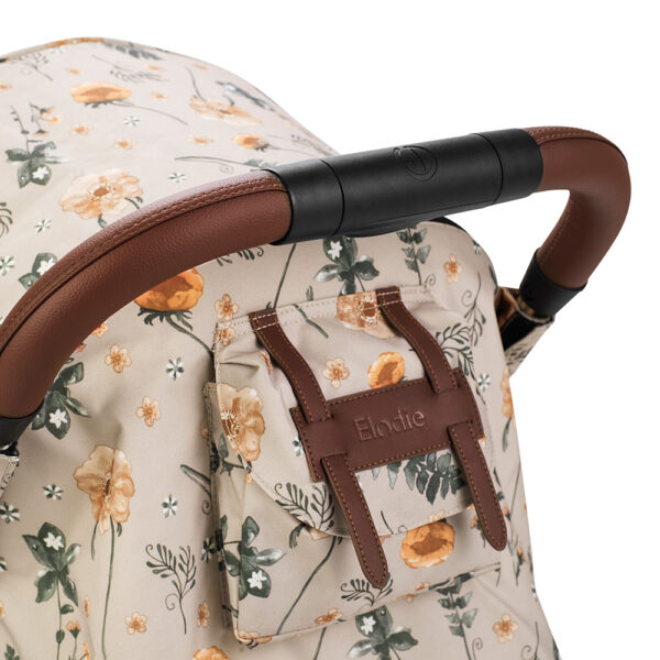 Elodie Mondo dječija kolica – Meadow Blossom + Elodie Mondo košara za novorođenče – Black - Image 9