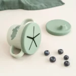 Done by Deer Foodie 3u1 kljunašica, čaša i posuda za grickalice – Croco Green - Image 2