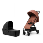 Elodie Mondo dječija kolica – Burned Clay + Elodie Mondo košara za novorođenče – Black