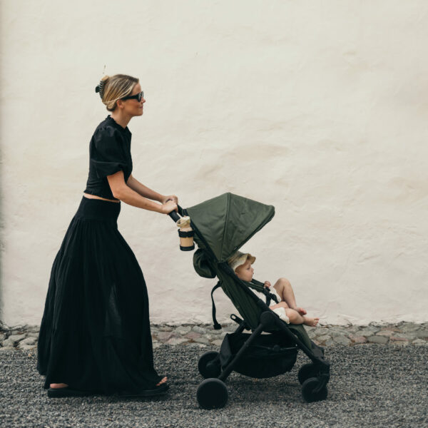 Elodie Mondo dječija kolica – Rebel Green + Elodie Mondo košara za novorođenče – Black - Image 2