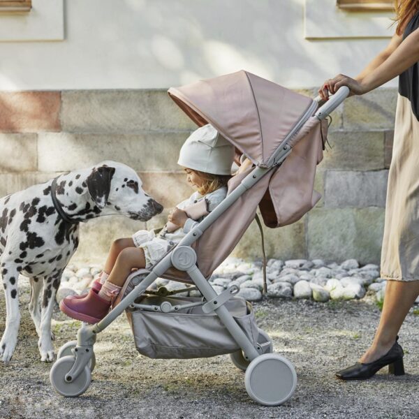 Elodie Mondo dječija kolica – Blushing Pink + Elodie Mondo košara za novorođenče – Autumn Rose - Image 2