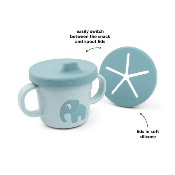 Foodie-spout-and-snack-cup-Elphee-Blue-Function-4-PS_800x Done by Deer Foodie 3u1 kljunašica, čaša i posuda za grickalice – Elphee Blue - Image 3