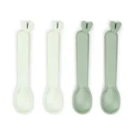 Done by Deer Set od 4 silikonske kašikice Kidish – Lalee Green