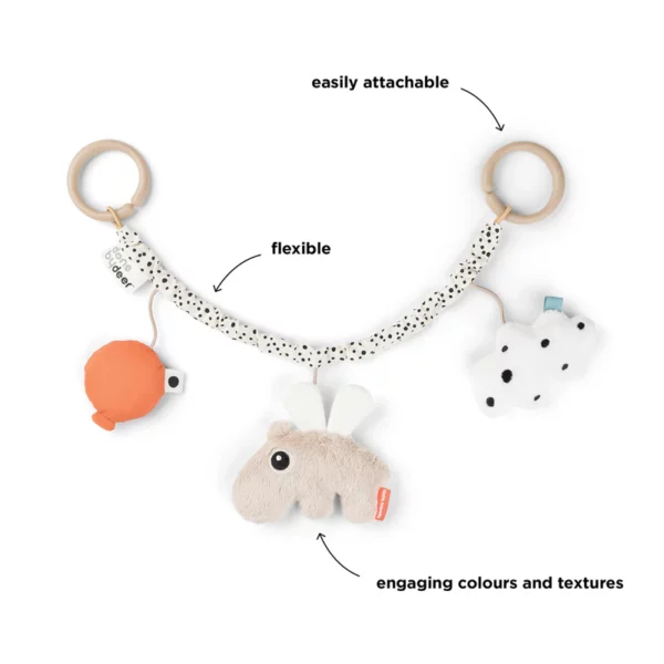 Done by Deer Igračka za kolica – Happy clouds Sand - Image 3