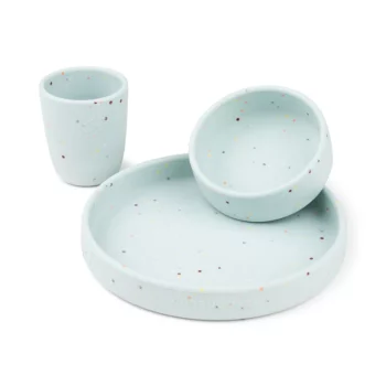Done by Deer Silikonski set za jelo – Confetti Blue