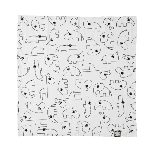 Swaddle-2-pack-Tiny-tropics-Green-Detail-2_800x Done by Deer Komplet 2 swaddle pamučne pelene 120×120 – Tiny tropics Green - Image 2