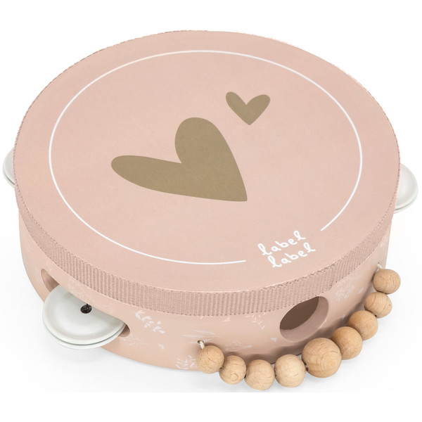 llwt-04397_-_5420067904397_-_label_label_pink_wooden_tambourine_-_02 Label Label Drveni tamburin - Pink - Image 3