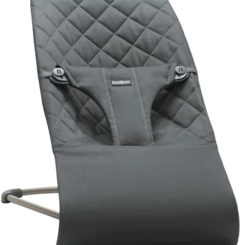 BabyBjörn Ležaljka za bebe Bliss - Classic quilt, Anthracite, Woven