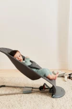 BabyBjörn Ležaljka za bebe Bliss - Classic quilt, Anthracite, Woven - Image 3