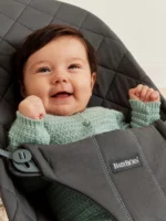 BabyBjörn Ležaljka za bebe Bliss - Classic quilt, Anthracite, Woven - Image 4