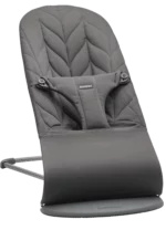 BabyBjörn Ležaljka za bebe Bliss - Petal quilt, Anthracite, Woven