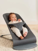 BabyBjörn Ležaljka za bebe Bliss - Petal quilt, Anthracite, Woven - Image 2
