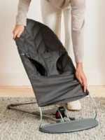 BabyBjörn Ležaljka za bebe Bliss - Petal quilt, Anthracite, Woven - Image 7
