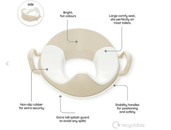 MLTS-NT-BE_2 My Little Trainer Seat - Natural Beige - Dječija daska za wc školjku - Image 3