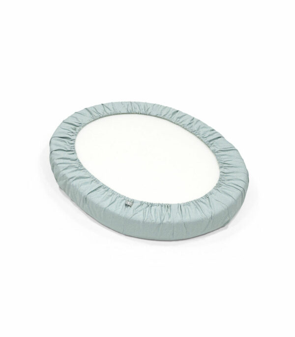 Stokke Sleepi™ Mini Prekrivač (čaršaf) - Mini Fitted Sheet Dots Sage V3 - Image 2