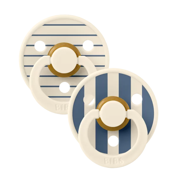 BIBS cucle Studio colour Pin Ivory Steel blue - 2kom (0-6m) - Image 1