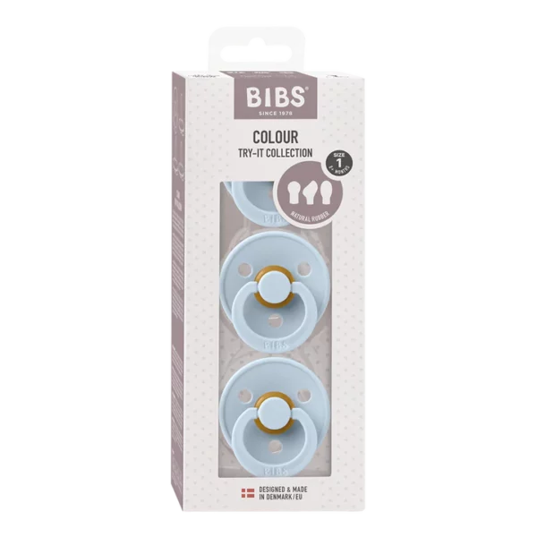 BIBS Try it set cucli Baby Blue (0-6m) - mix 3kom - Image 2