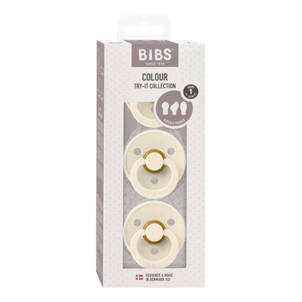 BIBS_Try-It_Colour_Ivory_720x BIBS Try it set cucli Ivory (0-6m) - mix 3kom - Image 2