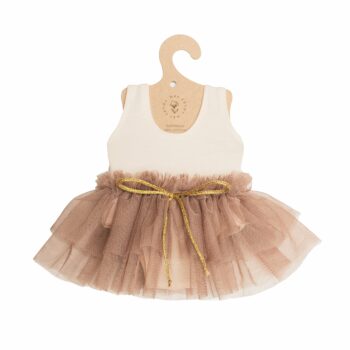 Mrs Ertha Odjeća za lutke Loreta (34-36cm) - Taupe Ballet Set