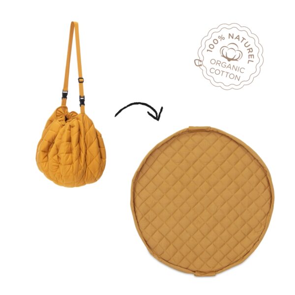 Organic Soft_Mustard_Visuel – 1 Play&Go 3u1 Soft Organic - Mustard Chai Tea - podloga za igru - Image 1