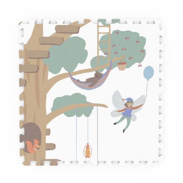 Playandgo_EEVAA_Treehouse_Puzzlemat_Detail_Front_Side_Nature_fairy Play&Go 3u1 EEVAA dvostrana podloga za igru – Kućica na drvetu/Zvjezdice (120x180cm) - Image 44