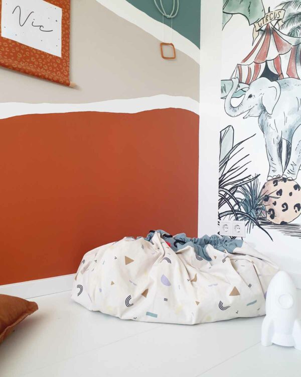 Playandgo_toys_storage_bag_animal_alphabet_elephant_circus_closed Play&Go 2u1 Podloga za igru i vreća za igračke – Animal Alphabet - Image 19