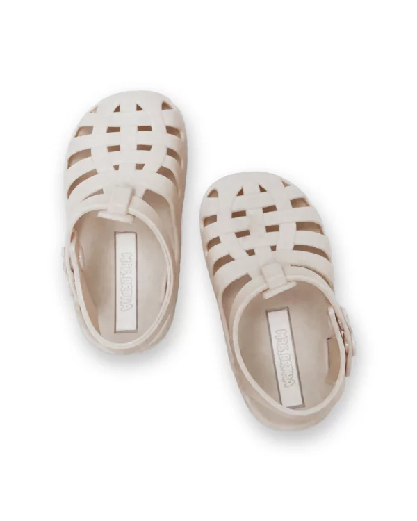 coconutcolor_2 Mrs Ertha Ljetne silikonske sandale - Coconut Milk - Image 3