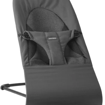 BabyBjörn Ležaljka za bebe Soft – Dark Gray, Woven/Jersey