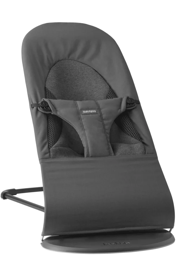 BabyBjörn Ležaljka za bebe Soft – Dark Gray, Woven/Jersey
