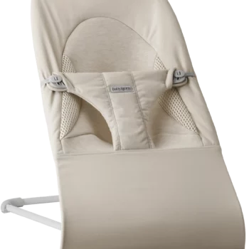 BabyBjörn Ležaljka za bebe Soft - Light beige, Woven/Jersey