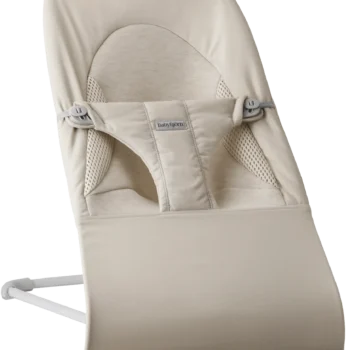 BabyBjörn Ležaljka za bebe Soft - Light beige, Woven/Jersey