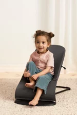 BabyBjörn Ležaljka za bebe Soft - Woven/Jersey, Dark Gray - Image 5