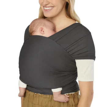 Ergobaby Aura marama, Sustainable Knit - Soft Black (0-12 mj.)