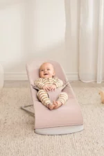 BabyBjörn Ležaljka za bebe Bliss - Mélange, Light Pink, Woven - Image 4