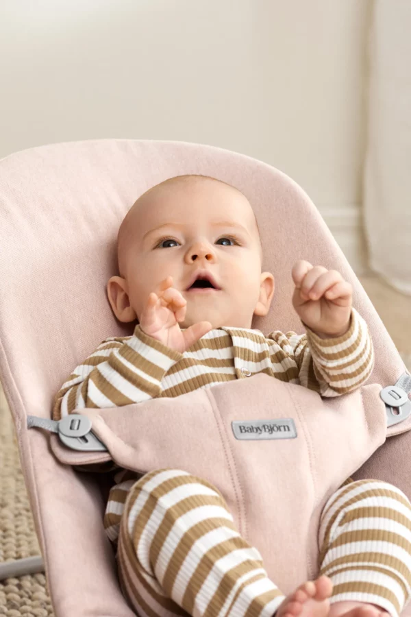 BabyBjörn Ležaljka za bebe Bliss - Mélange, Light Pink, Woven - Image 5