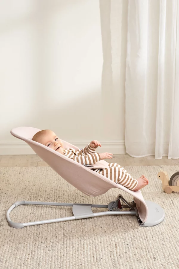 BabyBjörn Ležaljka za bebe Bliss - Mélange, Light Pink, Woven - Image 6